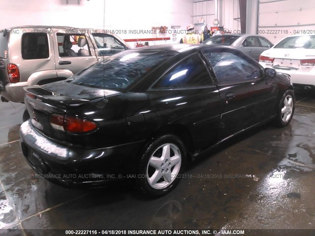 1G1JF12T4W7295984 - 1998 CHEVROLET CAVALIER Z24 BLACK photo 4