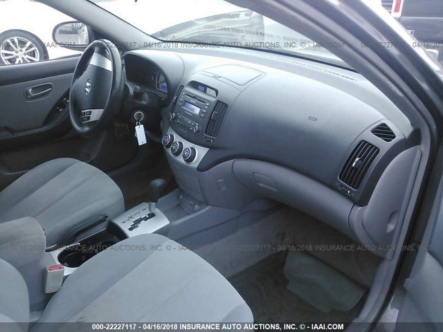 KMHDU46D87U067922 - 2007 HYUNDAI ELANTRA GLS/SE/LIMITED GRAY photo 5