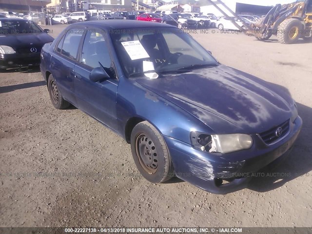 2T1BR18E42C588448 - 2002 TOYOTA COROLLA CE/LE/S BLUE photo 1