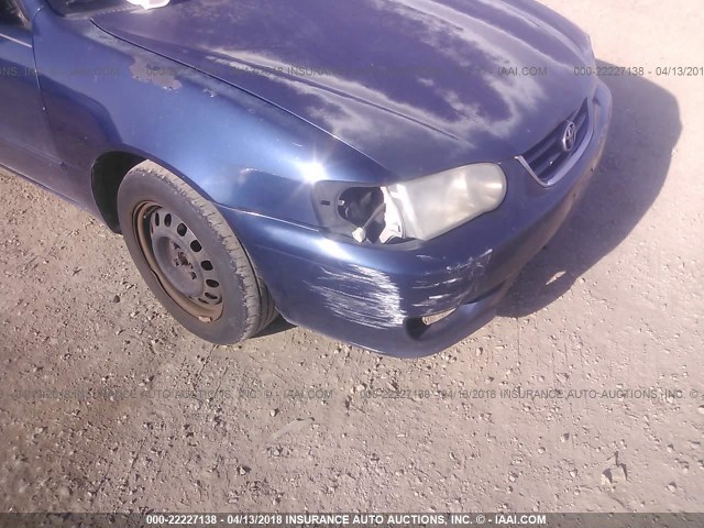 2T1BR18E42C588448 - 2002 TOYOTA COROLLA CE/LE/S BLUE photo 6