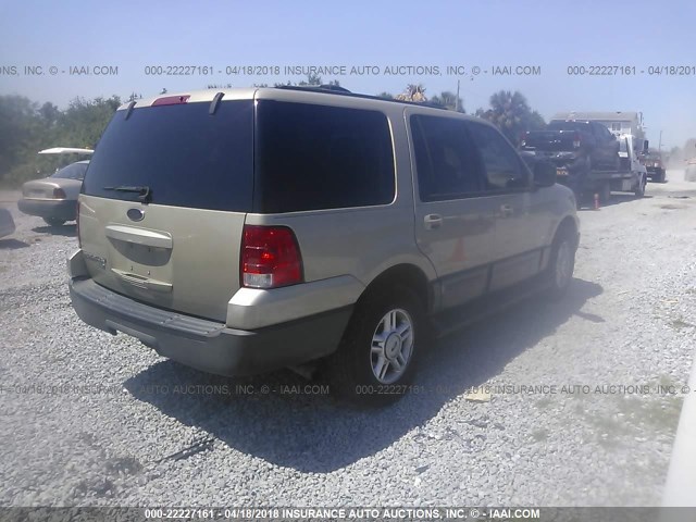 1FMRU15W64LA06318 - 2004 FORD EXPEDITION XLT 金色 照片 4