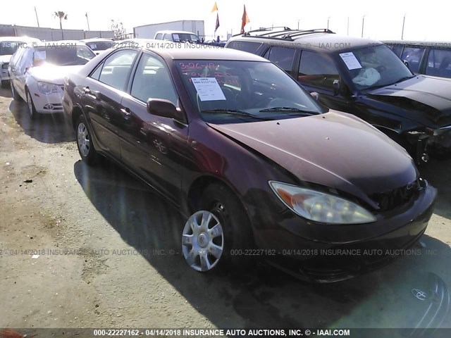 4T1BE32K34U337833 - 2004 TOYOTA CAMRY LE/XLE/SE RED photo 1