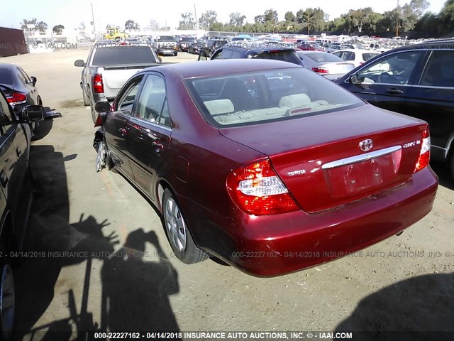 4T1BE32K34U337833 - 2004 TOYOTA CAMRY LE/XLE/SE RED photo 3