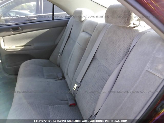 4T1BE32K34U337833 - 2004 TOYOTA CAMRY LE/XLE/SE RED photo 8