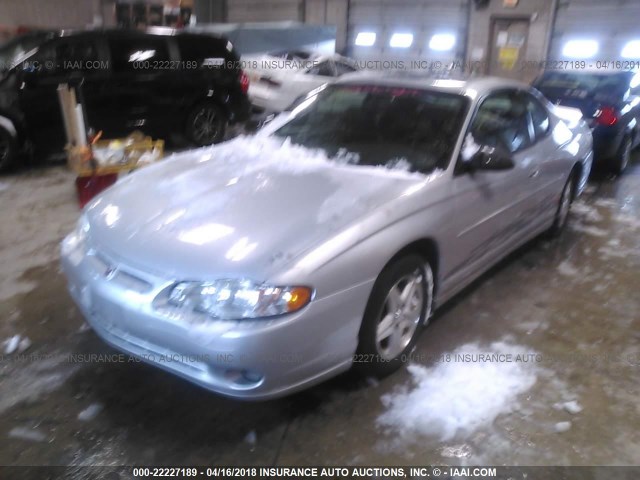 2G1WX12K649383862 - 2004 CHEVROLET MONTE CARLO SS ვერცხლისფერი ფოტო 2