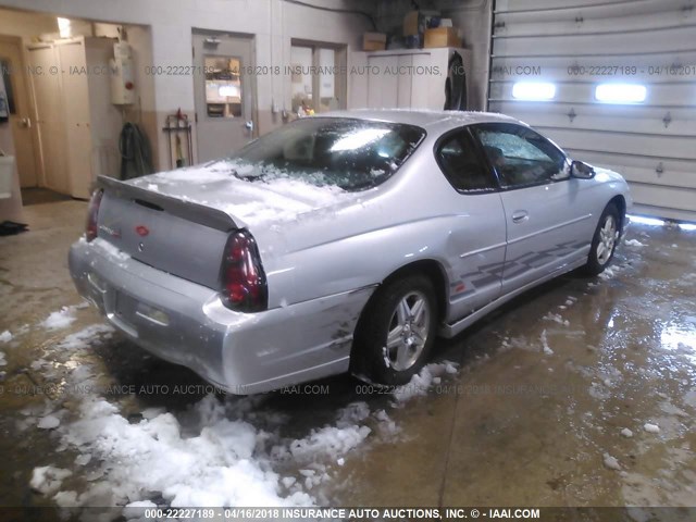 2G1WX12K649383862 - 2004 CHEVROLET MONTE CARLO SS ვერცხლისფერი ფოტო 4