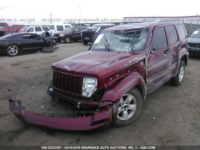 1J4PN2GK7BW571496 - 2011 JEEP LIBERTY SPORT RED photo 2