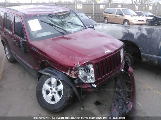 1J4PN2GK7BW571496 - 2011 JEEP LIBERTY SPORT RED photo 6