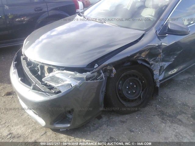 4T1BF1FK6CU134316 - 2012 TOYOTA CAMRY SE/LE/XLE 灰色 照片 6