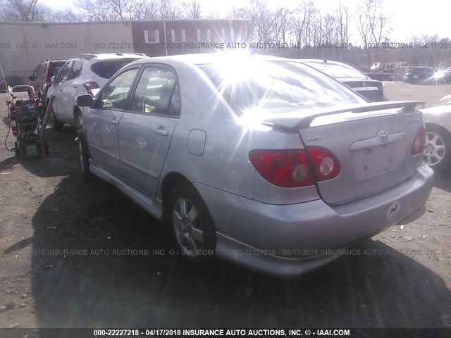 2T1BR32E57C852384 - 2007 TOYOTA COROLLA CE/LE/S SILVER photo 3