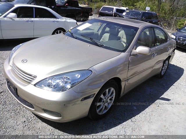 JTHBF30G020056608 - 2002 LEXUS ES 300 TAN photo 2