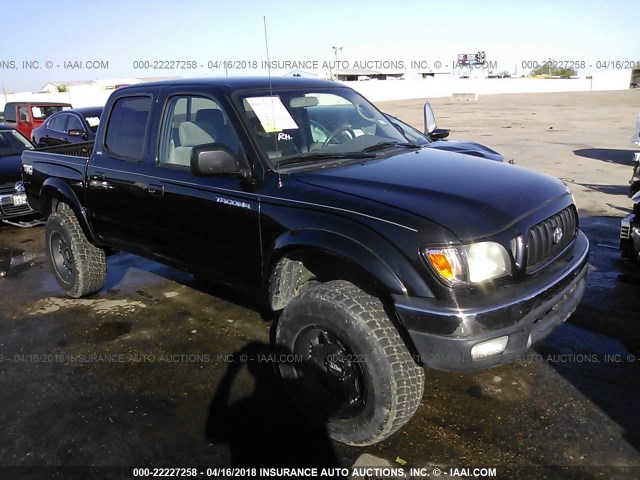 5TEHN72N94Z363327 - 2004 TOYOTA TACOMA DOUBLE CAB 黑色 照片 1