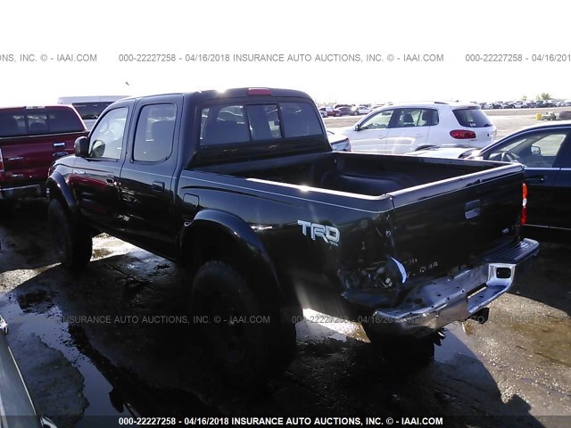 5TEHN72N94Z363327 - 2004 TOYOTA TACOMA DOUBLE CAB 黑色 照片 3