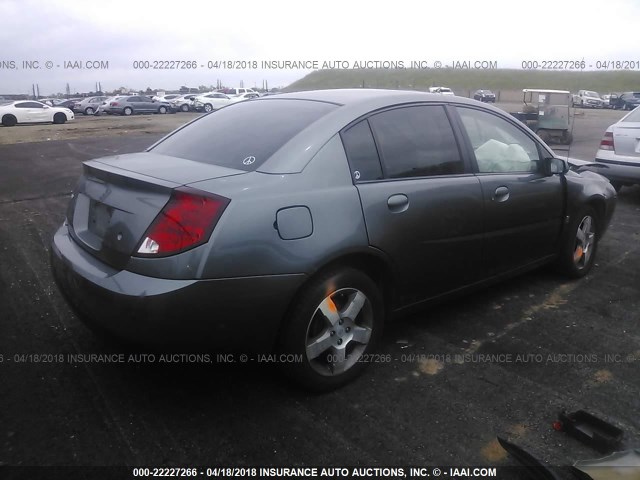 1G8AL52F15Z104911 - 2005 SATURN ION LEVEL 3 GRAY photo 4