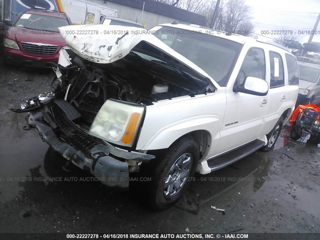 1GYEK63N43R222948 - 2003 CADILLAC ESCALADE LUXURY WHITE photo 2