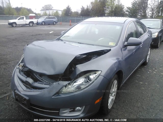 1YVHZ8CH5A5M09733 - 2010 MAZDA 6 I BLUE photo 2