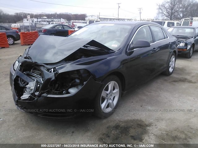 1G1ZA5EU0CF165604 - 2012 CHEVROLET MALIBU LS 黑色 照片 2