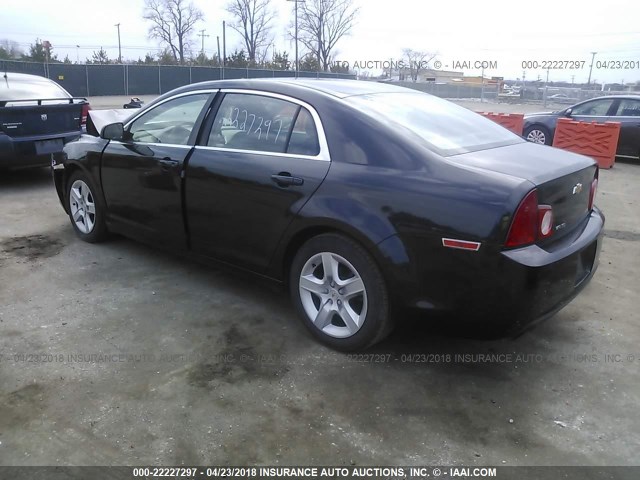 1G1ZA5EU0CF165604 - 2012 CHEVROLET MALIBU LS 黑色 照片 3