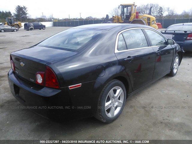 1G1ZA5EU0CF165604 - 2012 CHEVROLET MALIBU LS 黑色 照片 4