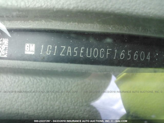 1G1ZA5EU0CF165604 - 2012 CHEVROLET MALIBU LS 黑色 照片 9