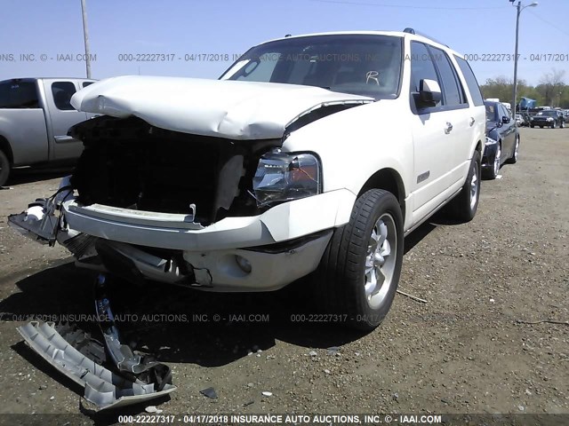 1FMFU19598LA41557 - 2008 FORD EXPEDITION LIMITED WHITE photo 2