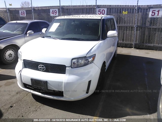 JTLKE50E591080278 - 2009 TOYOTA SCION XB WHITE photo 2