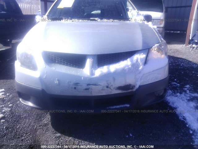 5Y2SL62813Z416211 - 2003 PONTIAC VIBE SILVER photo 6