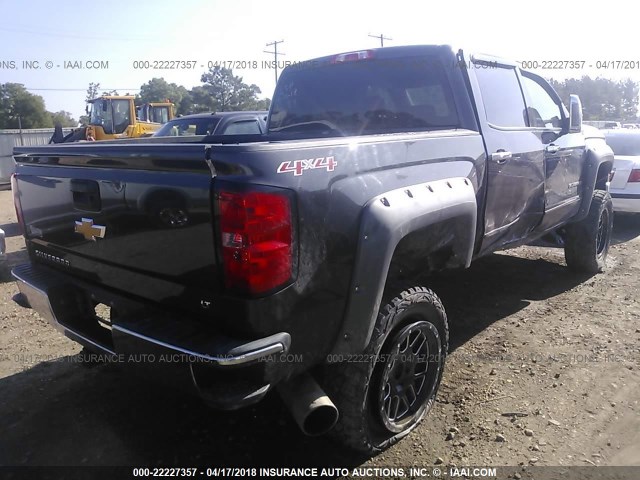 3GCUKREC5FG455370 - 2015 CHEVROLET SILVERADO K1500 LT GRAY photo 4