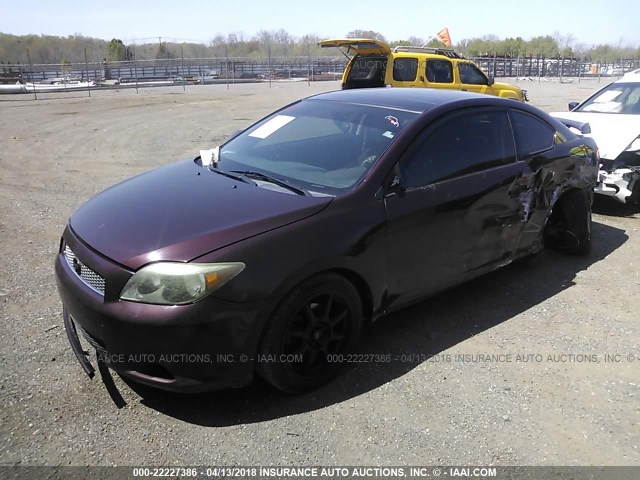 JTKDE177X70156206 - 2007 TOYOTA SCION TC 紫色 照片 2