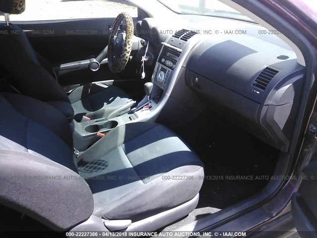 JTKDE177X70156206 - 2007 TOYOTA SCION TC 紫色 照片 5