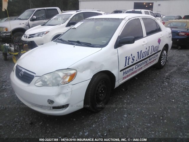 1NXBR32E08Z008446 - 2008 TOYOTA COROLLA CE/LE/S WHITE photo 2