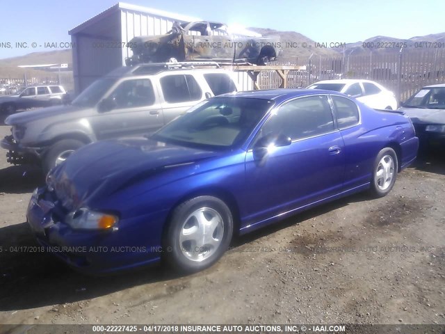 2G1WX15K559143294 - 2005 CHEVROLET MONTE CARLO LT PURPLE photo 2