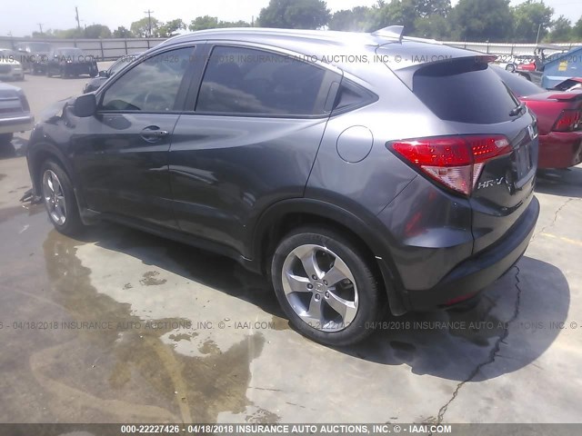 3CZRU5H73HM711608 - 2017 HONDA HR-V EXL GRAY photo 3