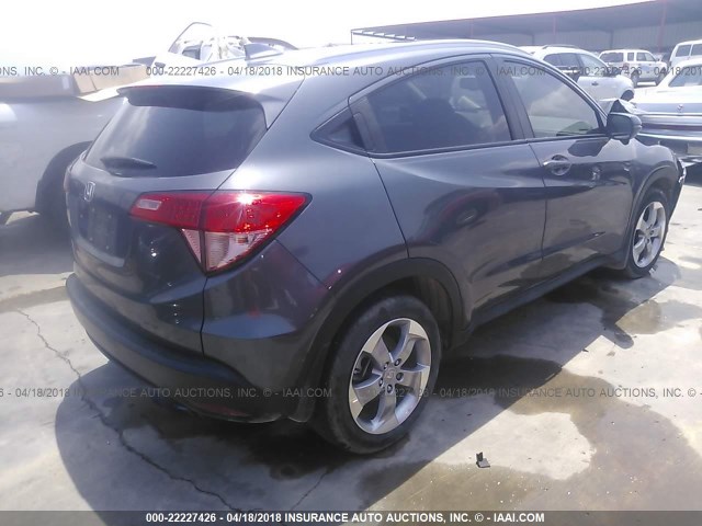 3CZRU5H73HM711608 - 2017 HONDA HR-V EXL GRAY photo 4