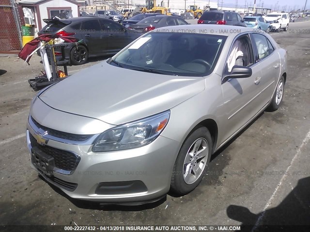 1G11B5SL5FF341024 - 2015 CHEVROLET MALIBU LS 金色 照片 2
