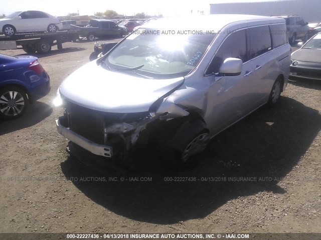 JN8AE2KP5C9030627 - 2012 NISSAN QUEST S/SV/SL/LE SILVER photo 6