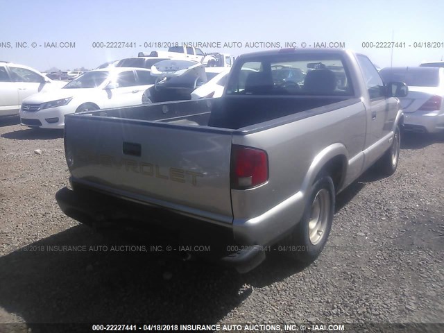 1GCCS14W828238744 - 2002 CHEVROLET S TRUCK S10 TAN photo 4