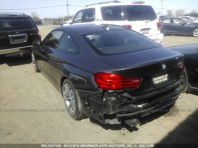 WBA3N7C55EK220631 - 2014 BMW 428 I GRAY photo 3