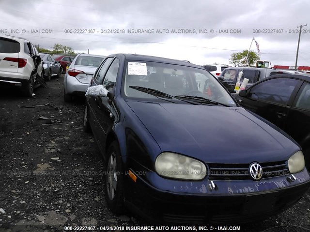 9BWGP21J014008760 - 2001 VOLKSWAGEN GOLF GLS TDI BLUE photo 6