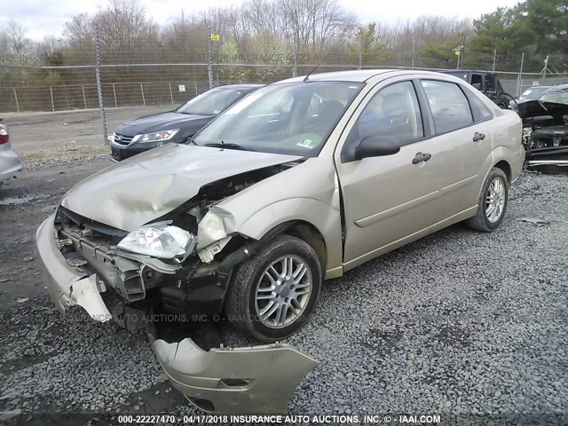 1FAFP34N17W216806 - 2007 FORD FOCUS ZX4/S/SE/SES TAN photo 2