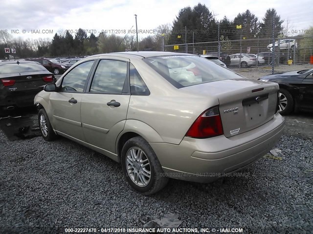 1FAFP34N17W216806 - 2007 FORD FOCUS ZX4/S/SE/SES TAN photo 3