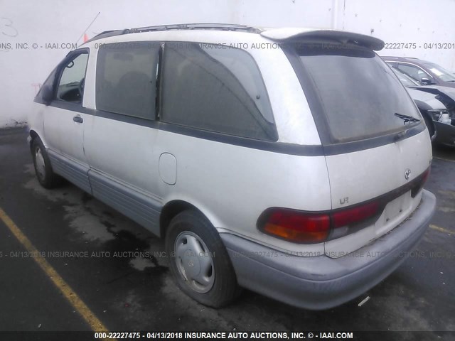 JT3AC12R0N1020705 - 1992 TOYOTA PREVIA LE WHITE photo 3