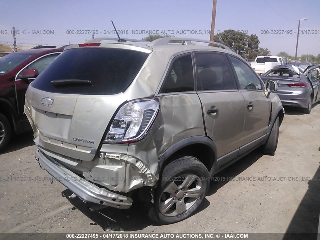 3GNAL2EK8ES522108 - 2014 CHEVROLET CAPTIVA LS 金色 照片 4