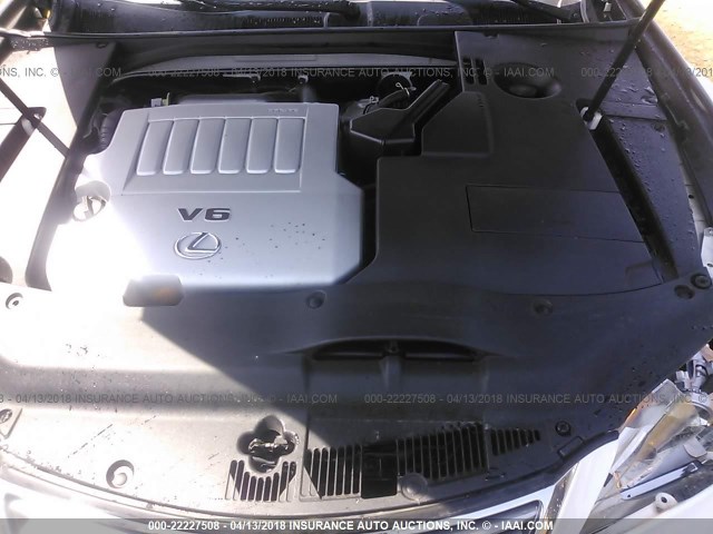 JTHBK1EG8A2347644 - 2010 LEXUS ES 350 白色 照片 10