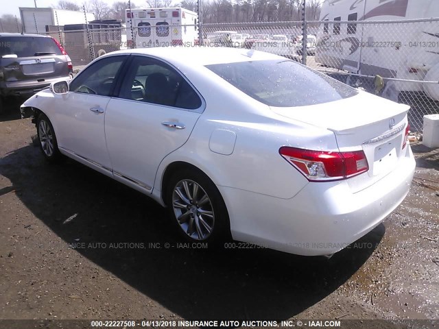 JTHBK1EG8A2347644 - 2010 LEXUS ES 350 白色 照片 3