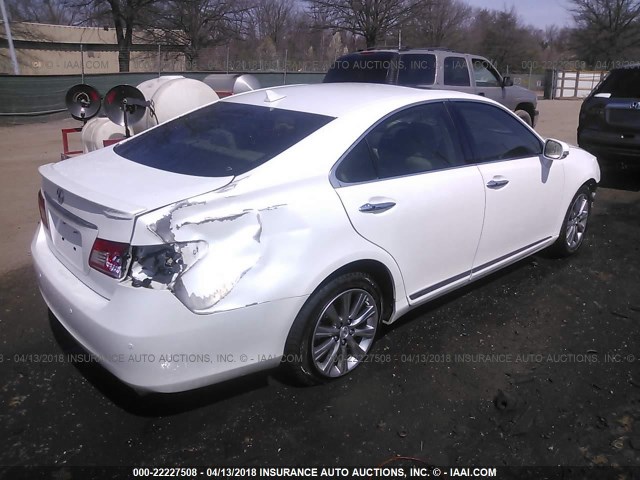 JTHBK1EG8A2347644 - 2010 LEXUS ES 350 白色 照片 4