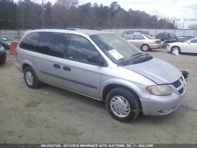 1D4GP24333B266067 - 2003 DODGE GRAND CARAVAN SE SILVER photo 1