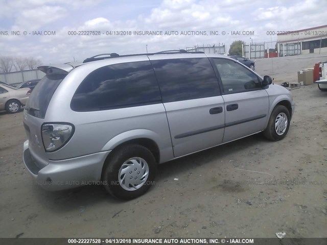 1D4GP24333B266067 - 2003 DODGE GRAND CARAVAN SE SILVER photo 4