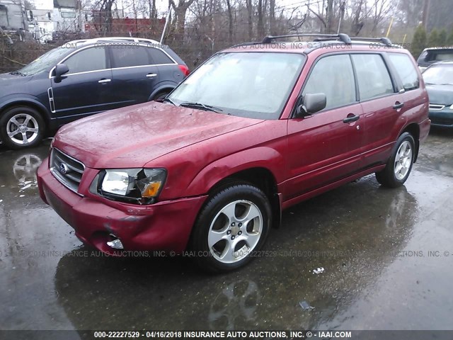 JF1SG656X3H701158 - 2003 SUBARU FORESTER 2.5XS წითელი ფოტო 2