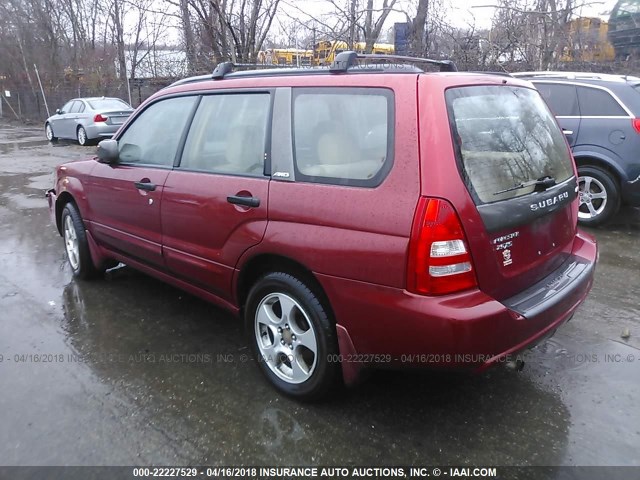JF1SG656X3H701158 - 2003 SUBARU FORESTER 2.5XS წითელი ფოტო 3